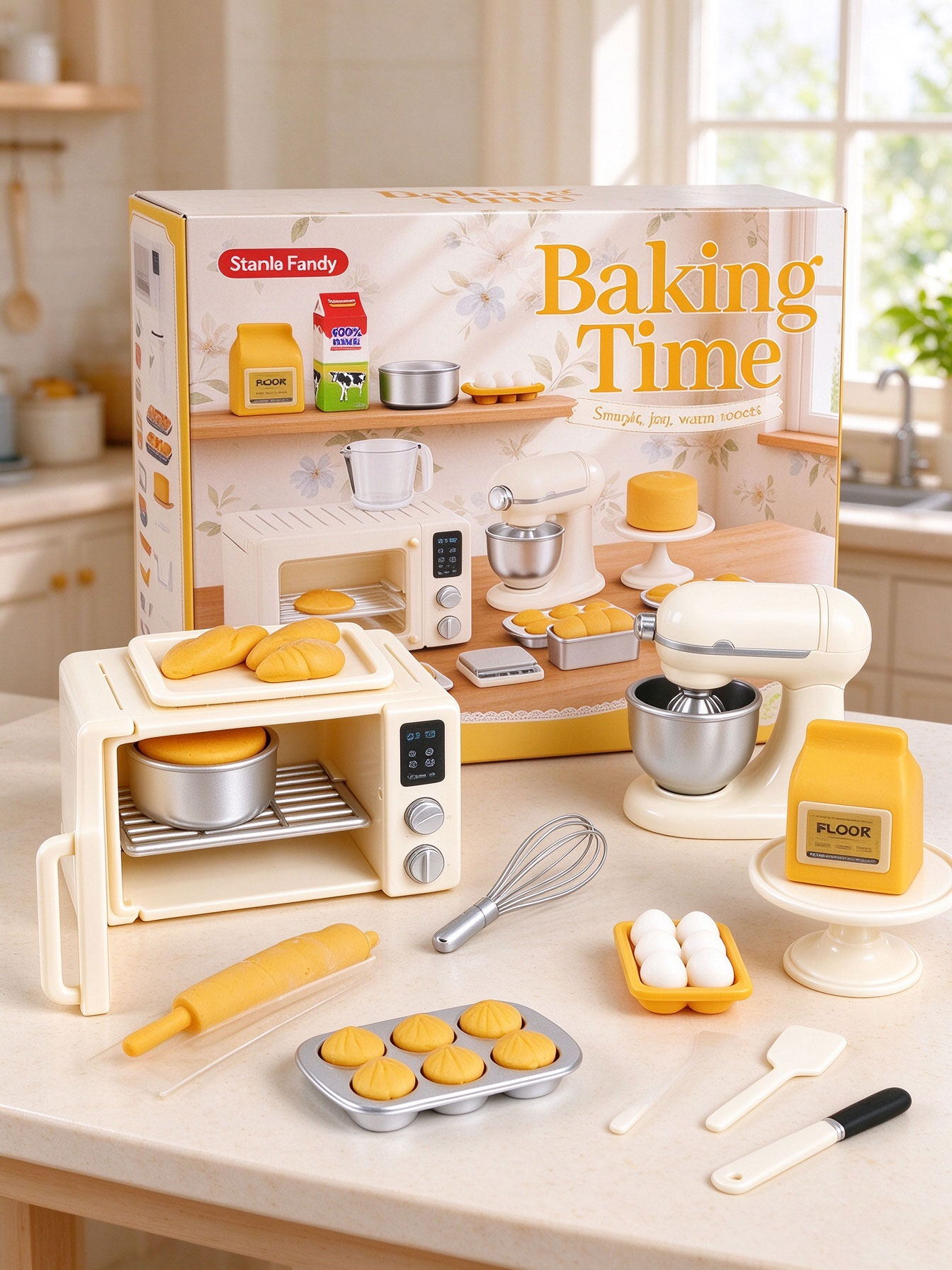 Kids Toys Kitchen Set - Набор для ролевых игр «Мини-пекарня»: кухонный