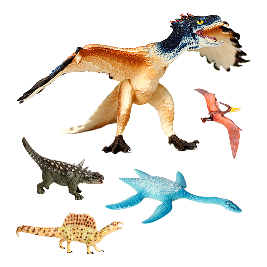 Kids Toys Reviews - Пластиковые фигурки доисторических динозавров: спинозавр, птерозавр,